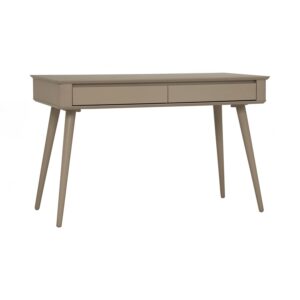 Dover Working Desk - Taupe Grey Lacquered