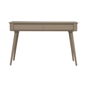 Dover Working Desk - Taupe Grey Lacquered