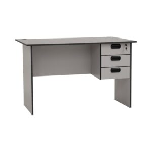 Eco 4' Office Table Grey With 2 Cable Hole (120x71cm)