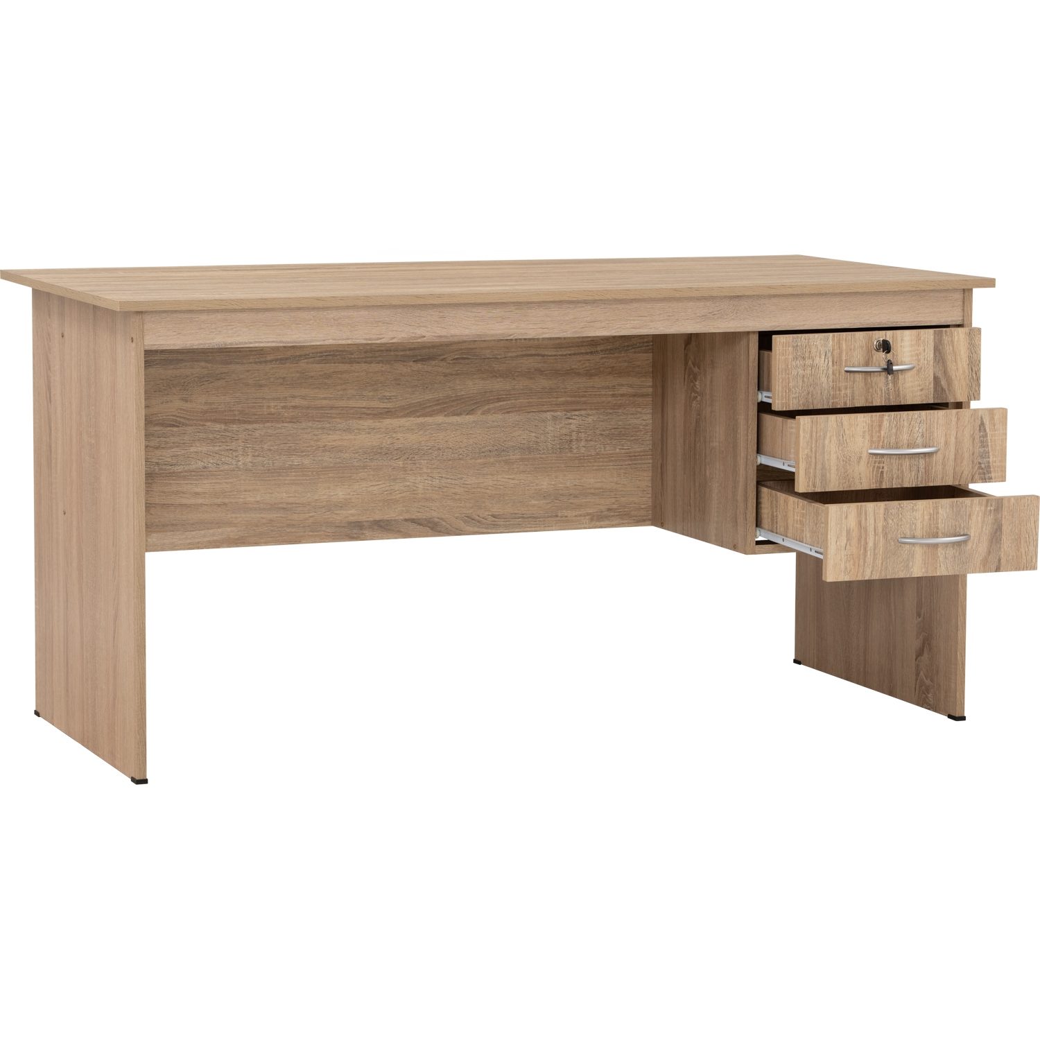 125006_1 Eco 5' Office Table Sonoma Oak