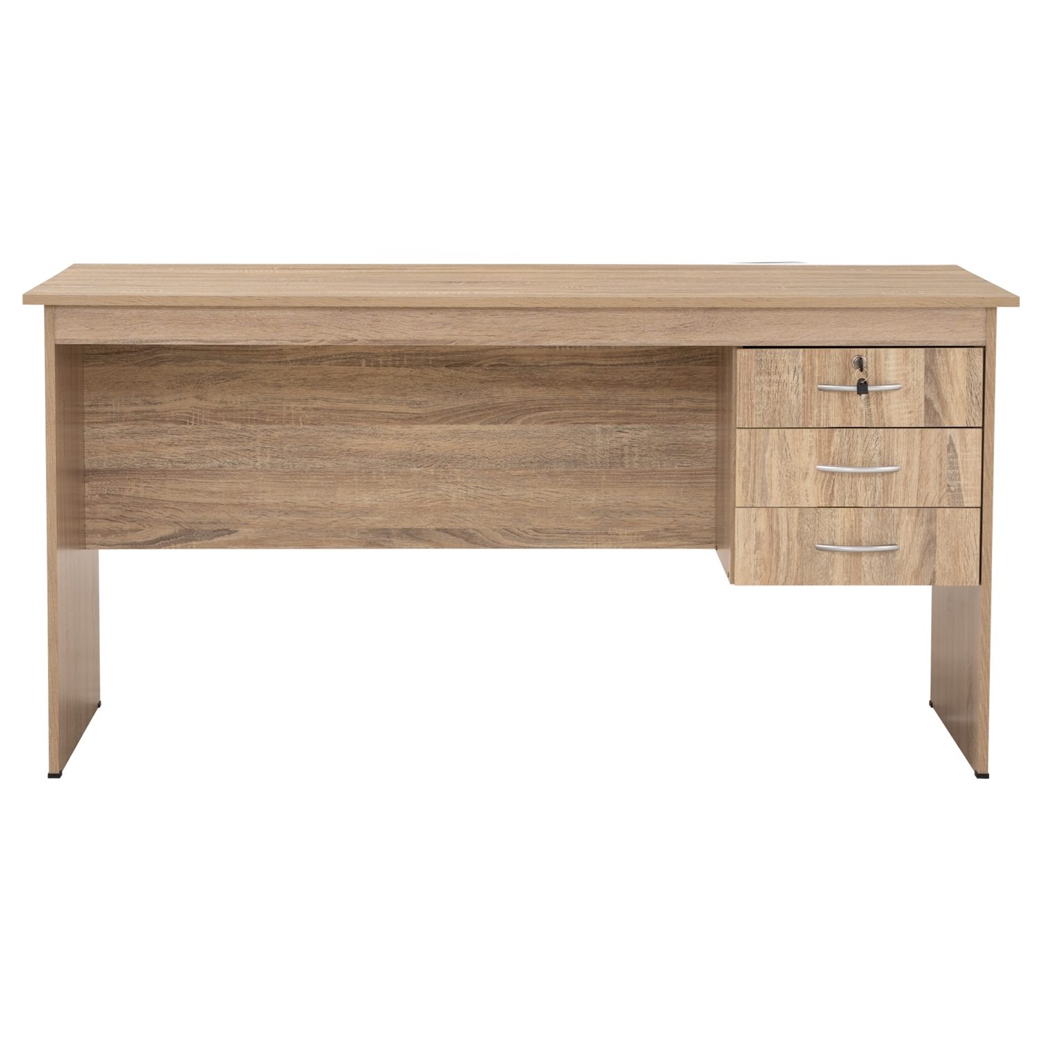 125006_3 Eco 5' Office Table Sonoma Oak
