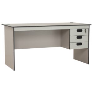 Eco 5' Office Table Grey With 2 Cable Hole