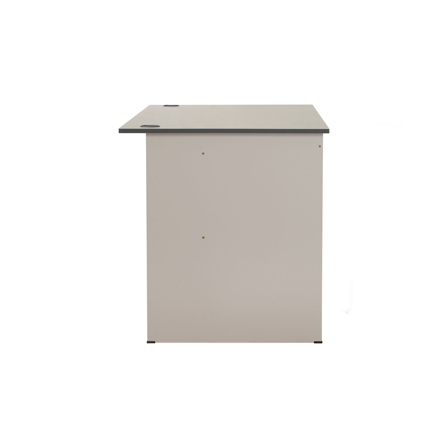 125007_2 Eco 5' Office Table Grey With 2 Cable Hole