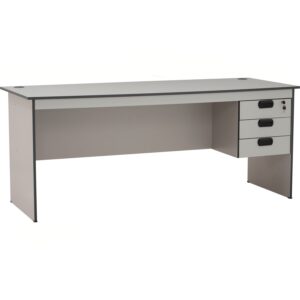 Eco 6' Office Table Grey With 2 Cable Hole