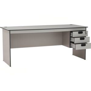 Eco 6' Office Table Grey With 2 Cable Hole