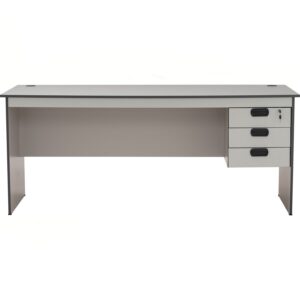 Eco 6' Office Table Grey With 2 Cable Hole