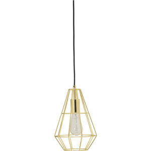 Macaw Brass Pear Shape Pendant Lamp