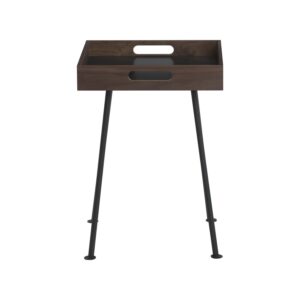 Gable Coffee Table - Matt Black Epoxy/Walnut/Black
