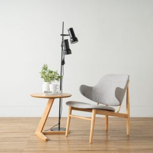 Tris Round Coffee Table - Natural/Oak