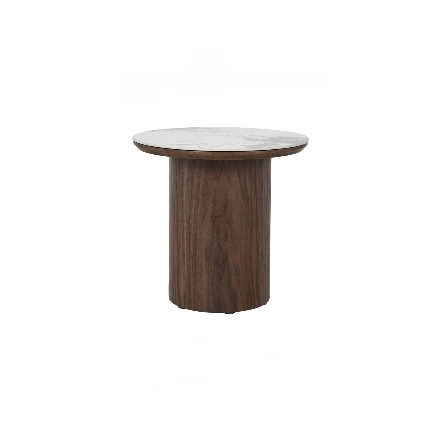 131187 Emery Ø40cm Round Side Table (With Glossy Sintered Stone)