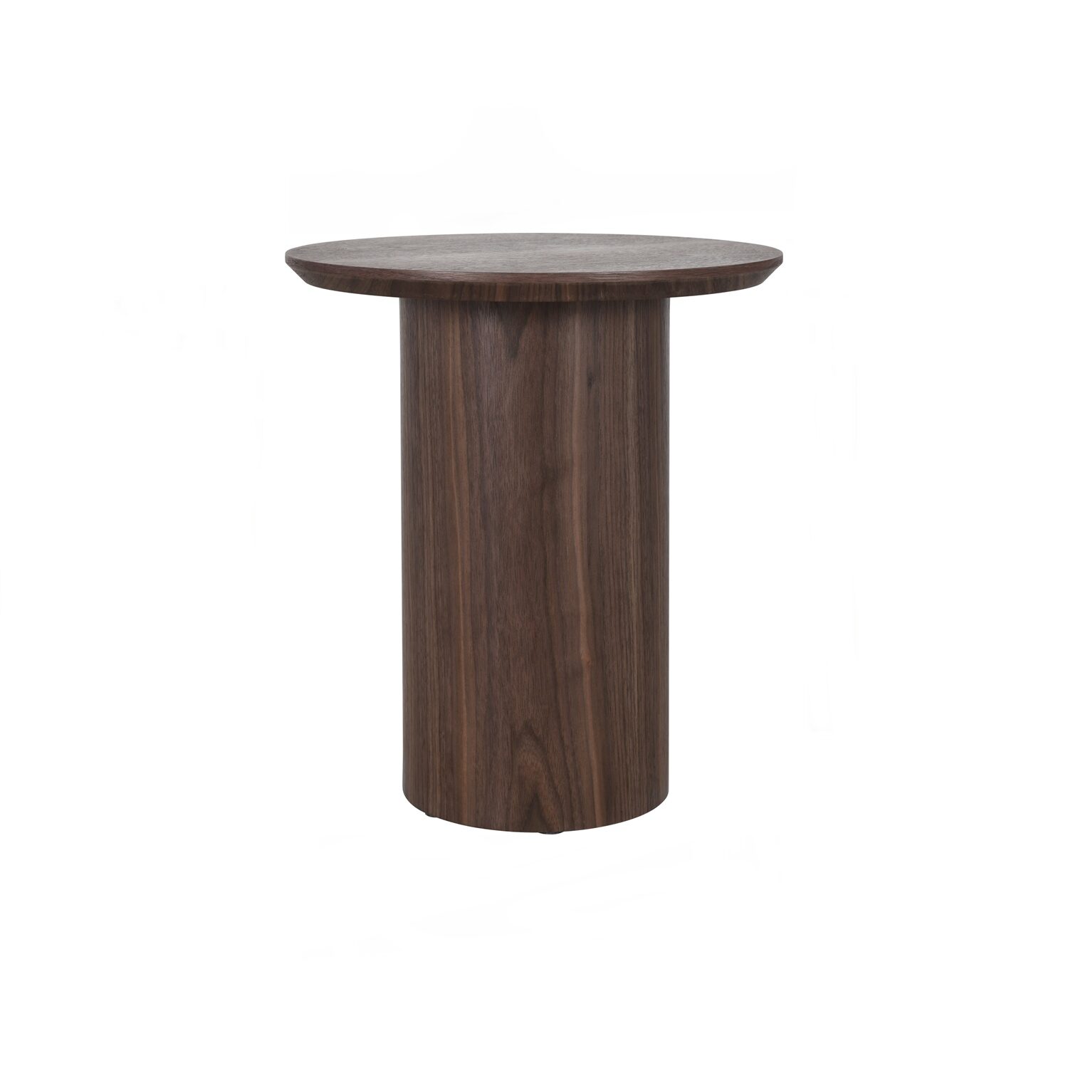 131189 Emery Ø45cm Round Side Table - Walnut