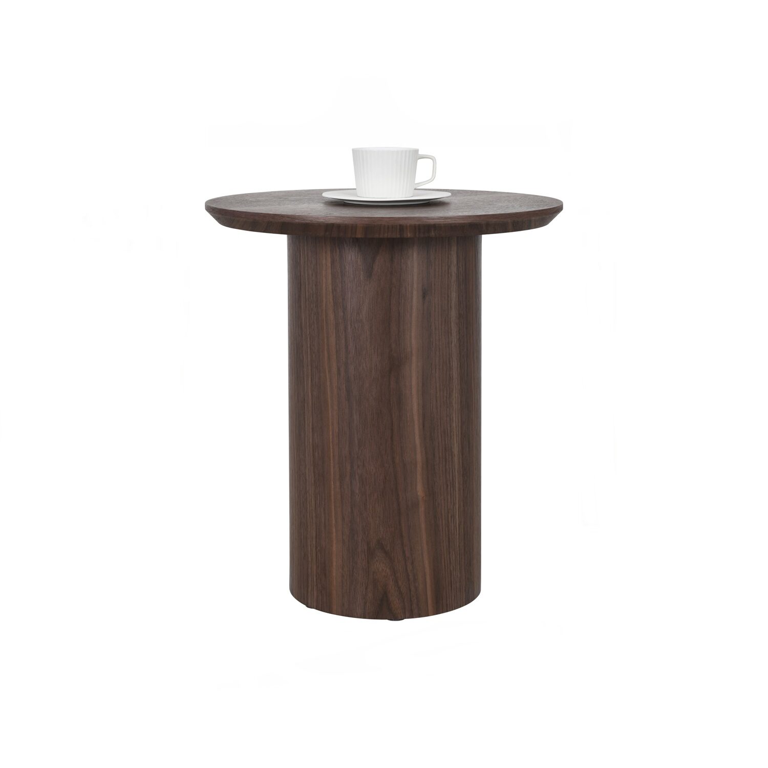 131189_1 Emery Ø45cm Round Side Table - Walnut