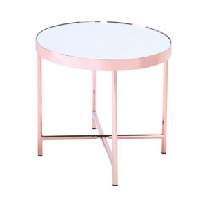 Xander Oval Coffee Table With Mirror Top