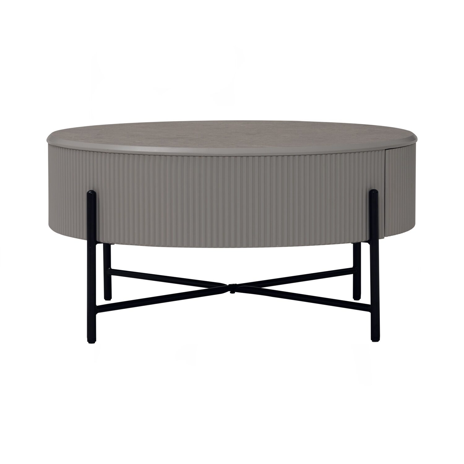 132123_4 Ozzy Round Coffee Table With Drawer