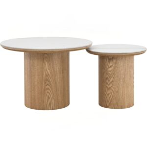 Emery Ø60cm Round Side Table (With Matt Sintered Stone)