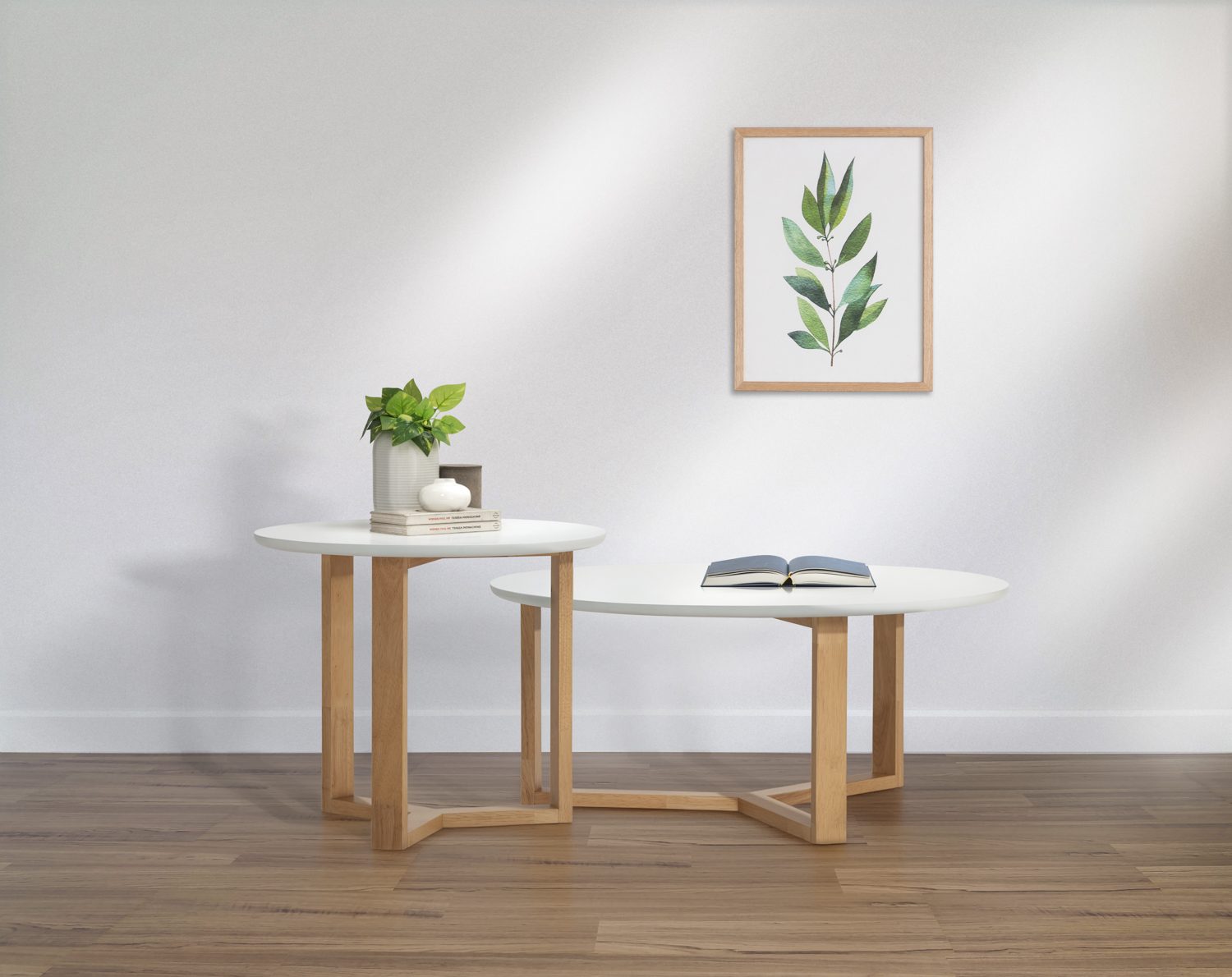 133145_s1 Elara Coffee Table - Natural/White Lacquered