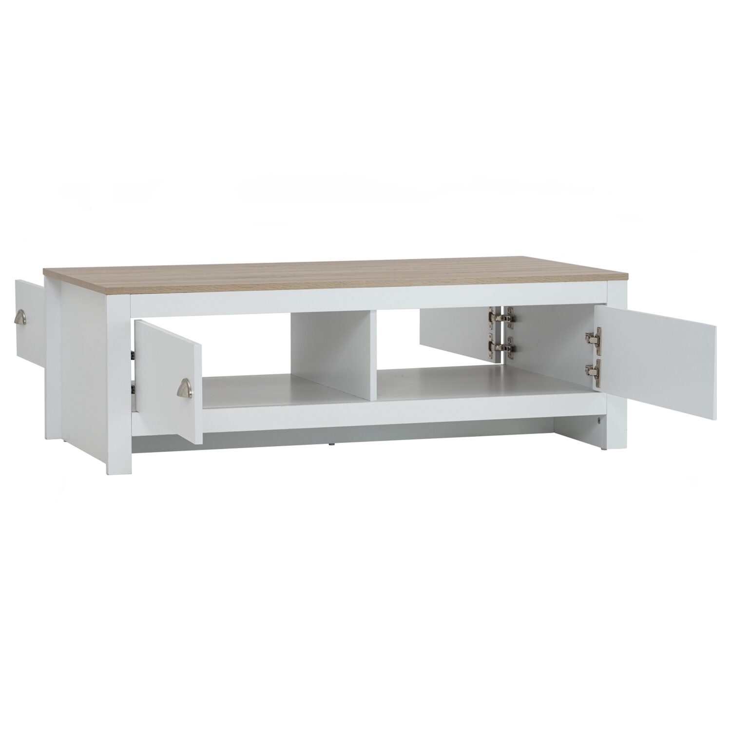 134165_02 Galle Coffee Table White/Sonoma Oak