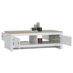 Galle Coffee Table White/Sonoma Oak