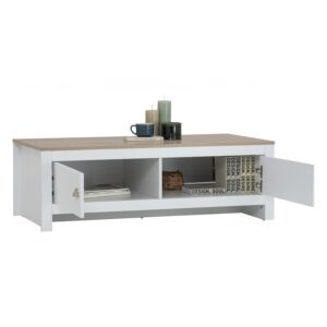 Galle Coffee Table White/Sonoma Oak