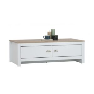 Galle Coffee Table White/Sonoma Oak