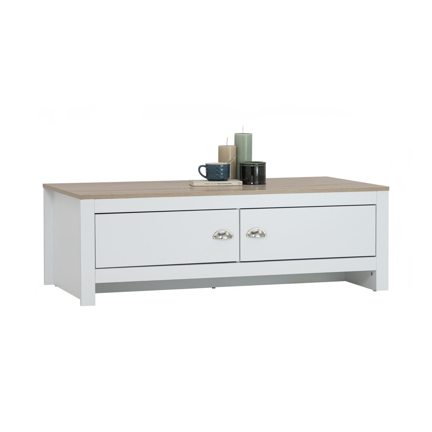 134165_05 Galle Coffee Table White/Sonoma Oak