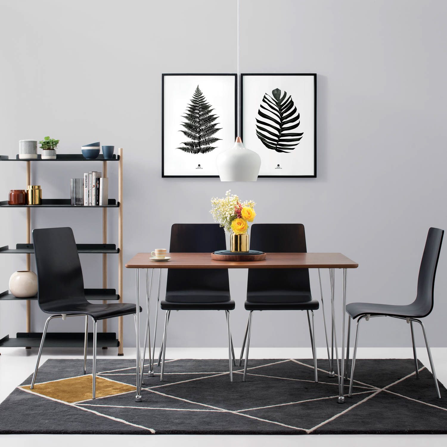 140007_s1 Mizell Dining Set (1+4)