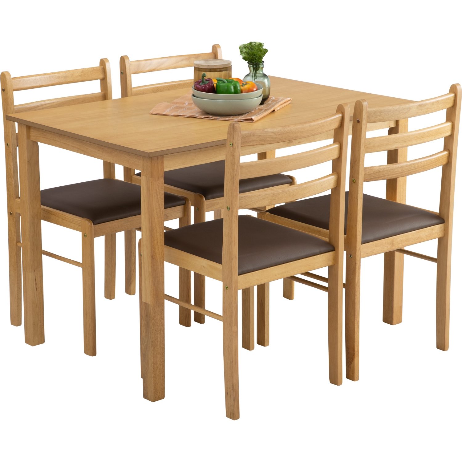 140012 Wald Dining Set 1+4