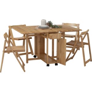 Flexa Dining Set 1+4 (Solid)