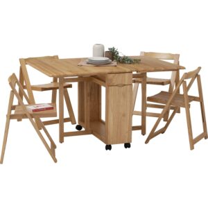 Flexa Dining Set 1+4 (Solid)