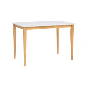 Charmant 700X1100 Dining Table - Natural/White Lacquered