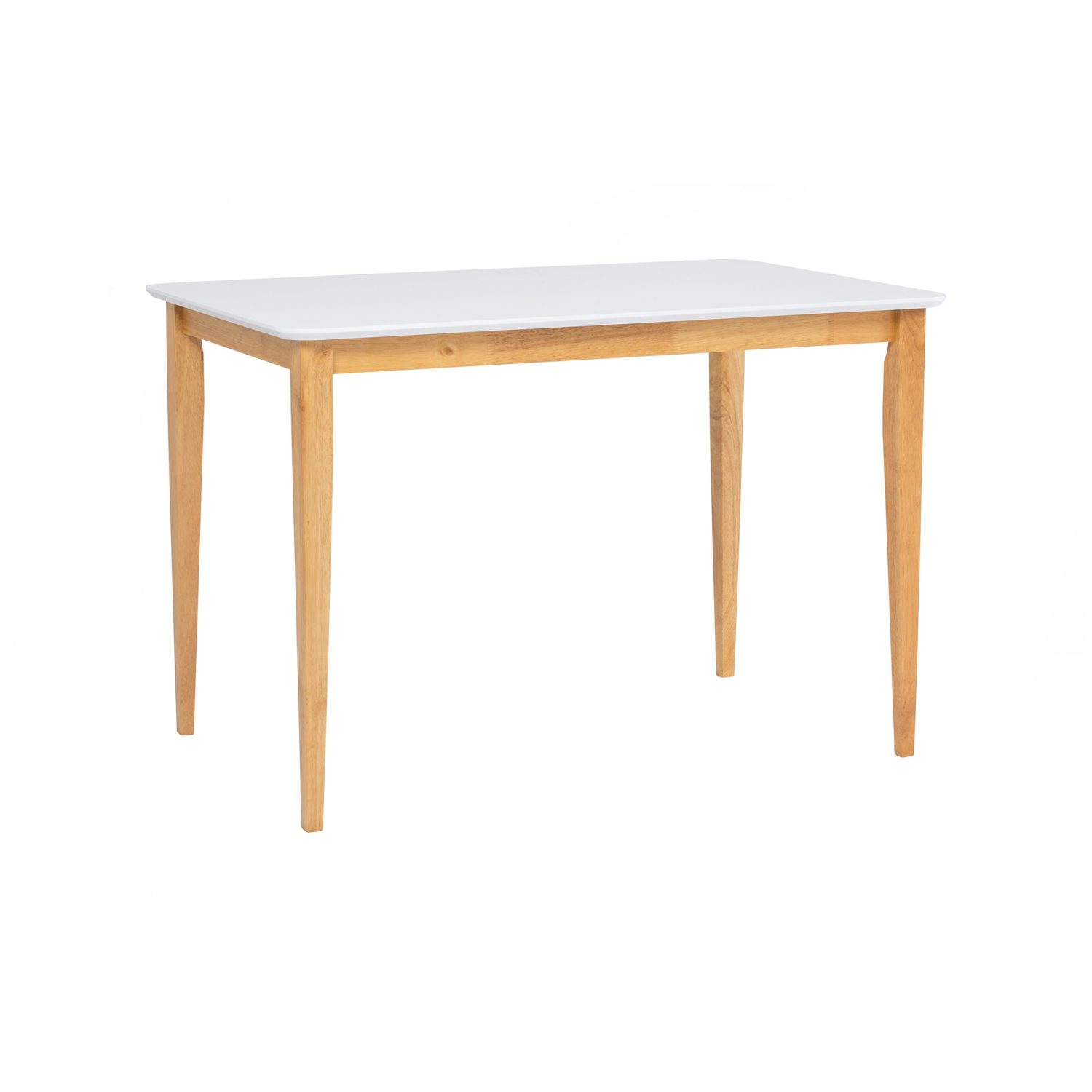 143020 Charmant 700X1100 Dining Table - Natural/White Lacquered