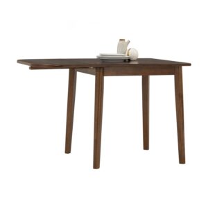 Taurus 750X750+400 Ext Table (Solid) - Cocoa/Walnut