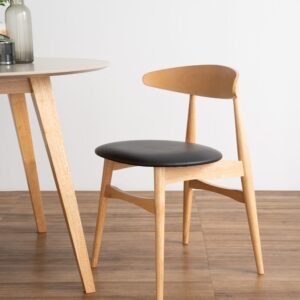 Platon Ø106.7cm Round Dining Table - Natural/Taupe Grey Lacquered