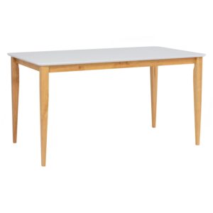 Charmant 800X1400 Dining Table - Natural/White Lacquered