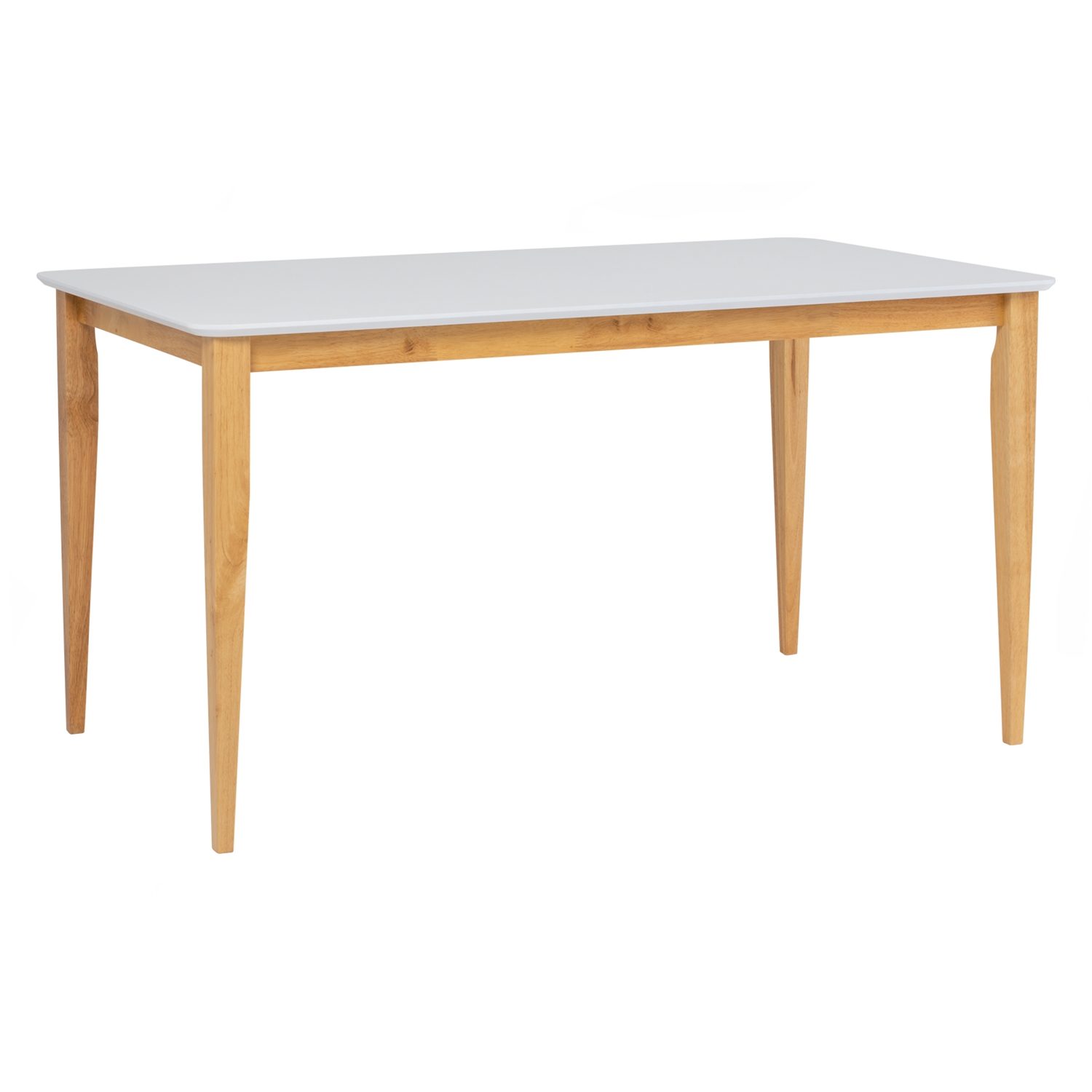 144060 Charmant 800X1400 Dining Table - Natural/White Lacquered