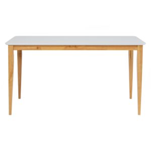Charmant 800X1400 Dining Table - Natural/White Lacquered