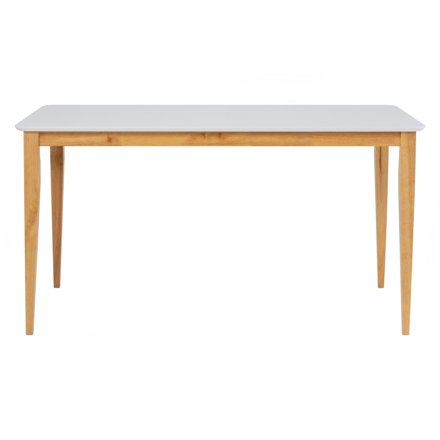 144060_2 Charmant 800X1400 Dining Table - Natural/White Lacquered