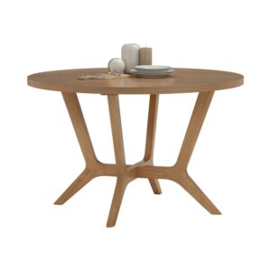 Saero Ø120cm Round Dining Table - Natural