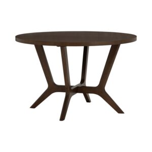 Saero Ø120cm Round Dining Table - Cocoa