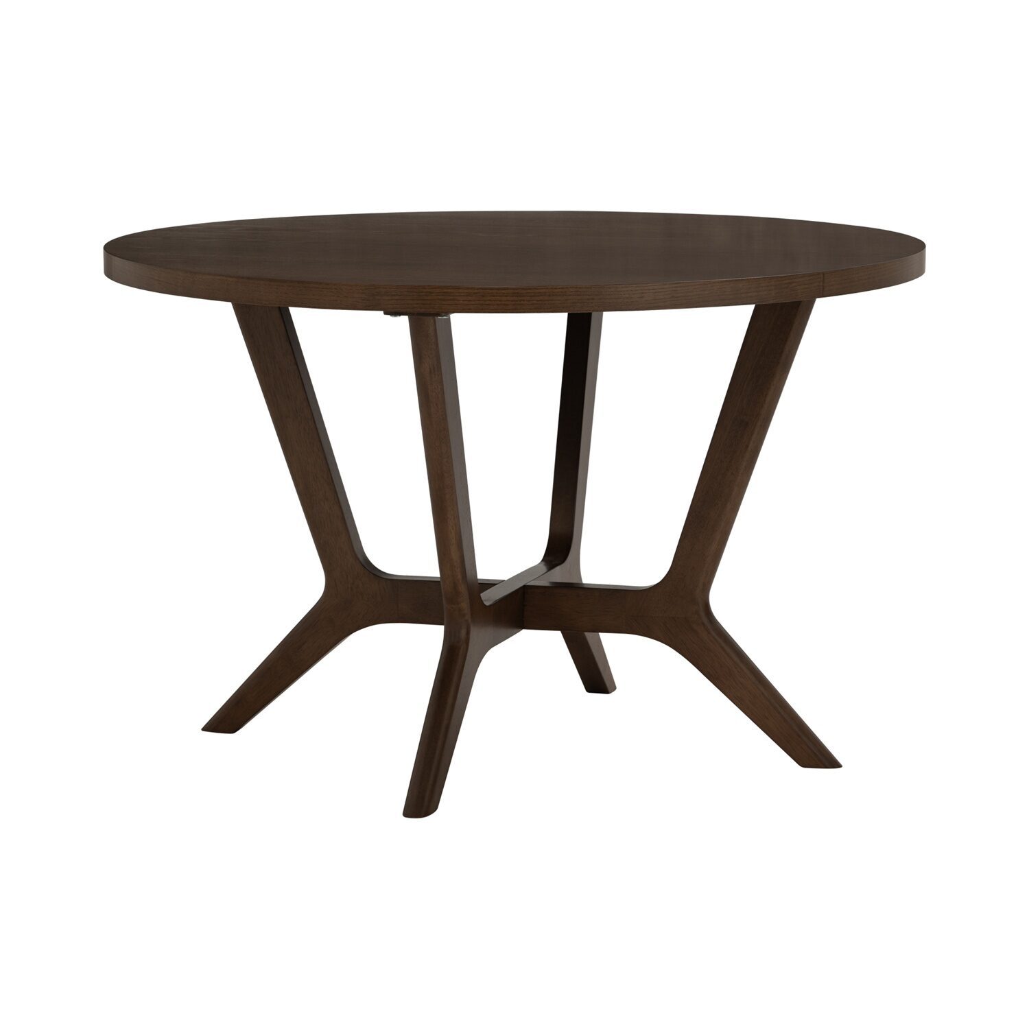 144117 Saero Ø120cm Round Dining Table - Cocoa