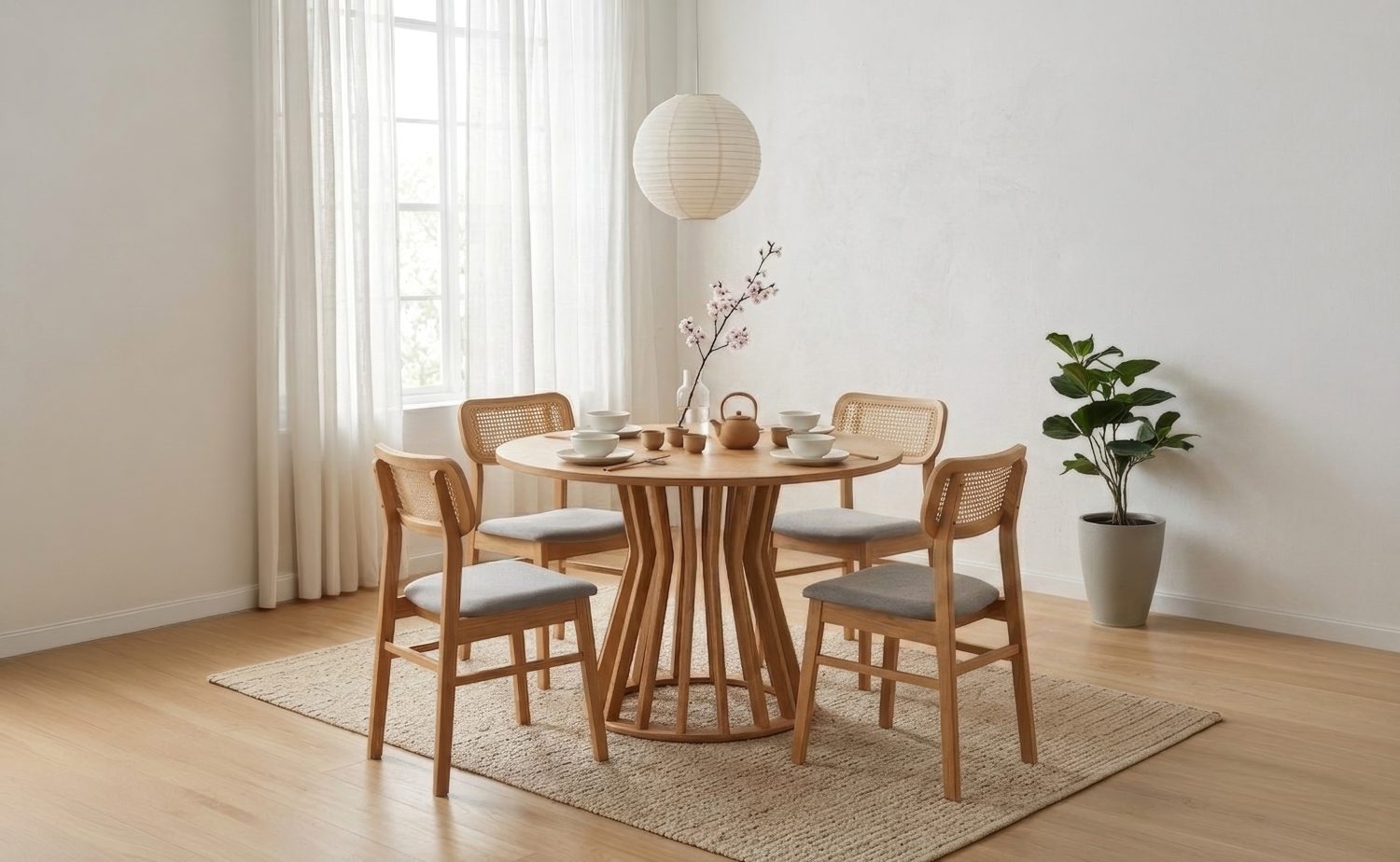 144120_s1 Donric Ø120cm Round Dining Table