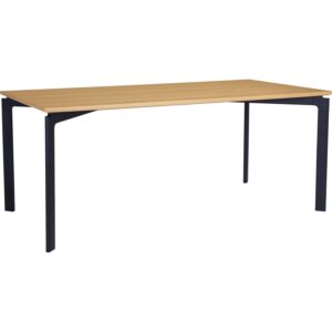 Navid 900X1800 Dining Table - Matt Black Epoxy/Oak