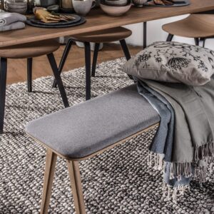 Navid 900X1800 Dining Table - Matt Black Epoxy/Oak