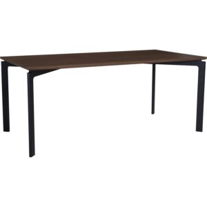 Navid 900X1800 Dining Table - Matt Black Epoxy/Walnut