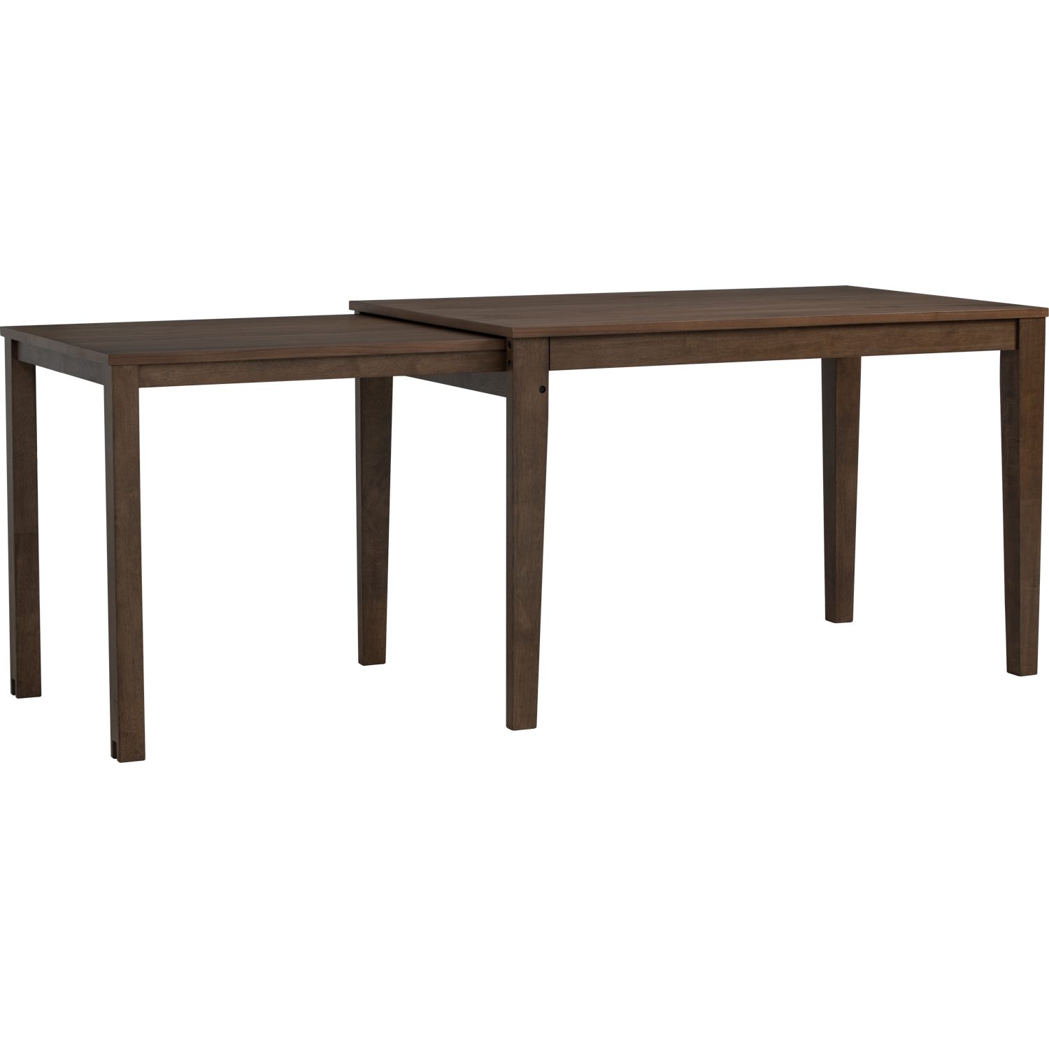 146124_1 Ditta 750X1200+750 Ext Dining Table - Cocoa/Walnut