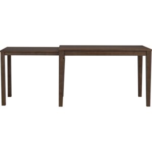 Ditta 750X1200+750 Ext Dining Table - Cocoa/Walnut