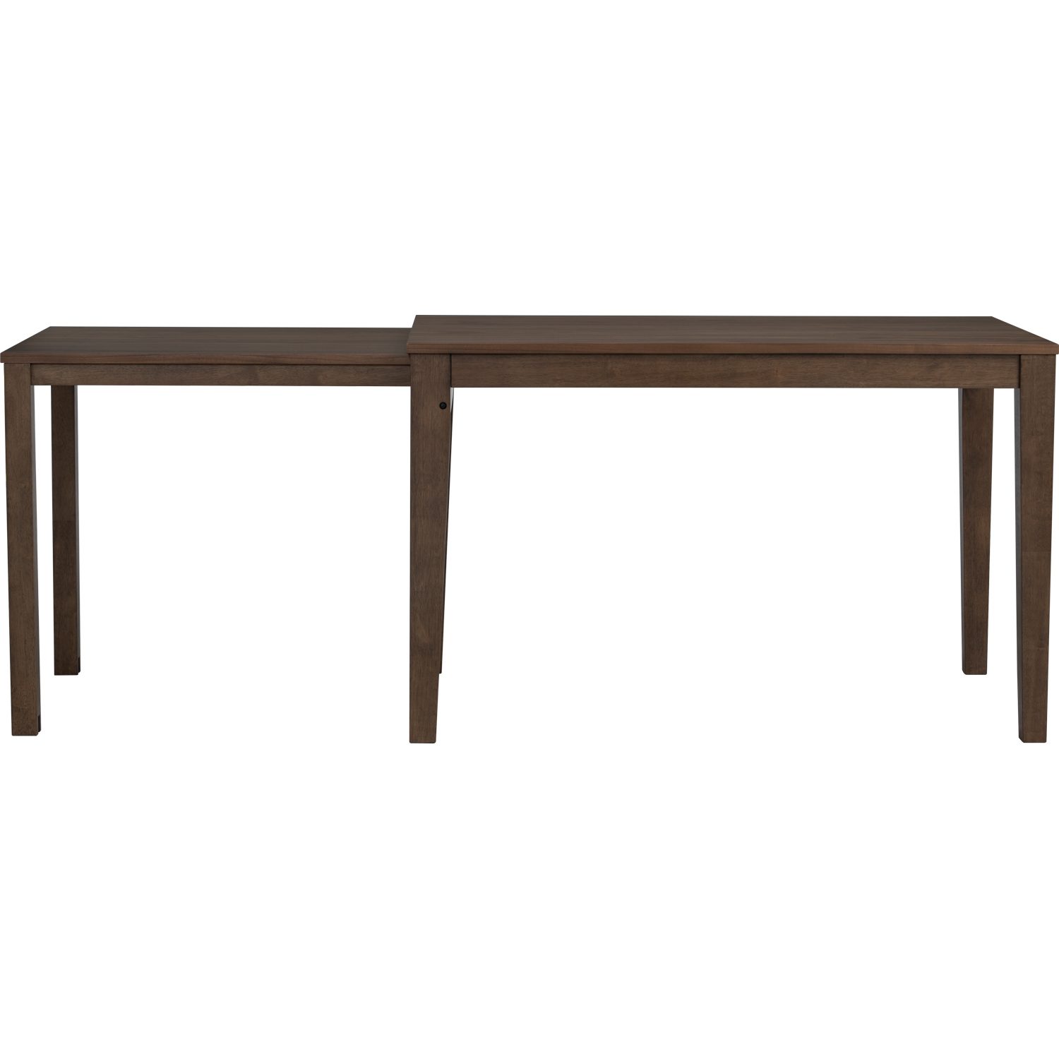 146124_5 Ditta 750X1200+750 Ext Dining Table - Cocoa/Walnut