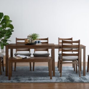 Ditta 750X1200+750 Ext Dining Table - Cocoa/Walnut