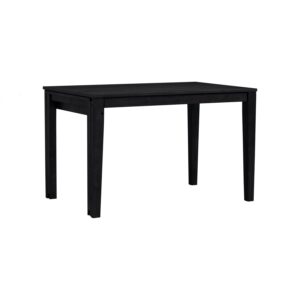 Ditta 750X1200+750 Ext Dining Table - Black