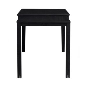 Ditta 750X1200+750 Ext Dining Table - Black